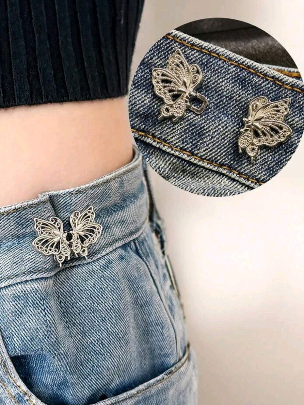 Cute Butterfly Waistband Adjustment Pins